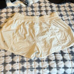 Lululemon track that shorts- white